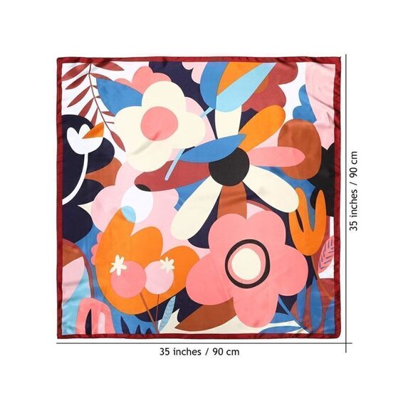 2 piece silky scarf set - Picture 2 of 4